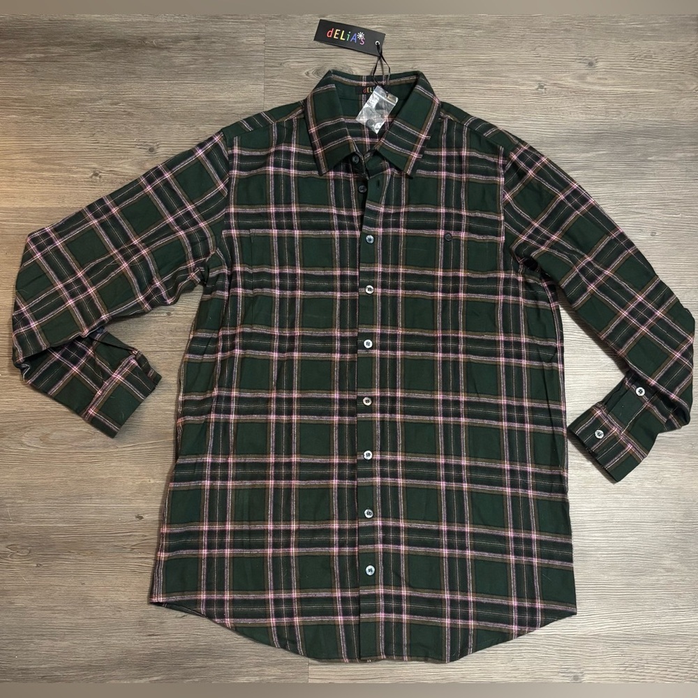 NWT Dolls Kill / dELiA*s Dreaming My Dreams Flannel Shirt